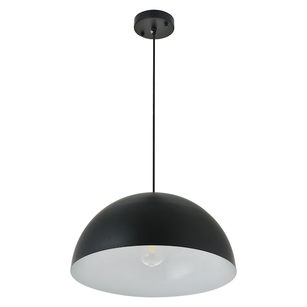 Forte One Light Black Pendant